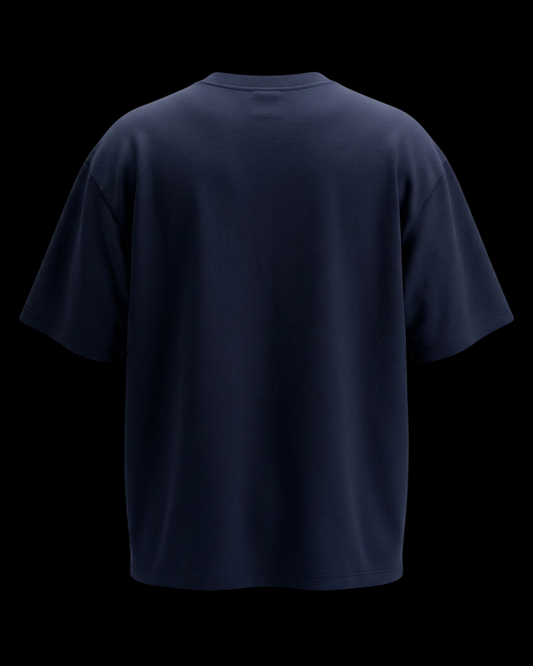 WILD BOND NAVY BLUE UNISEX OVERSIZED TSHIRT
