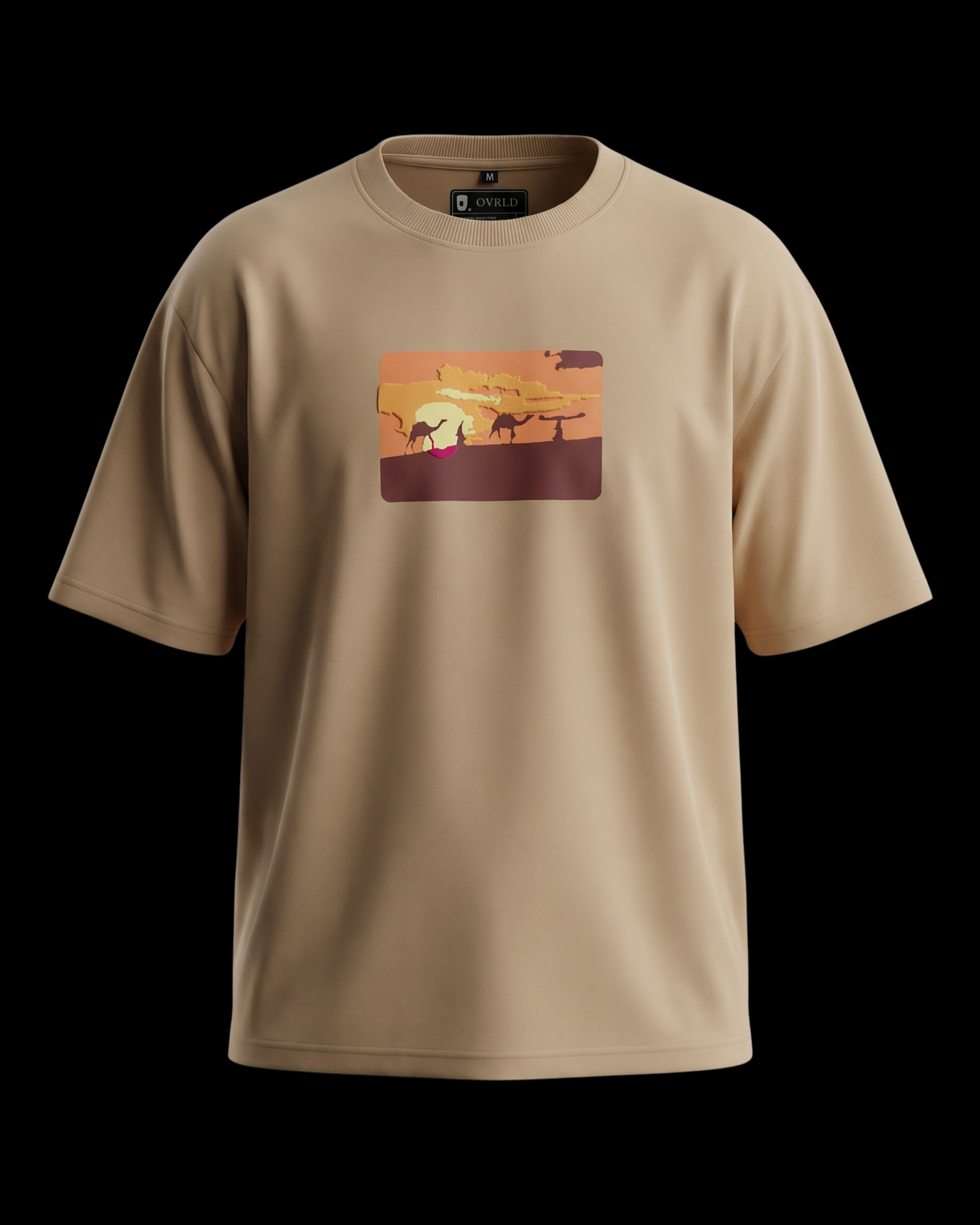 DESERT NOMAD BEIGE UNISEX OVERSIZED TSHIRT