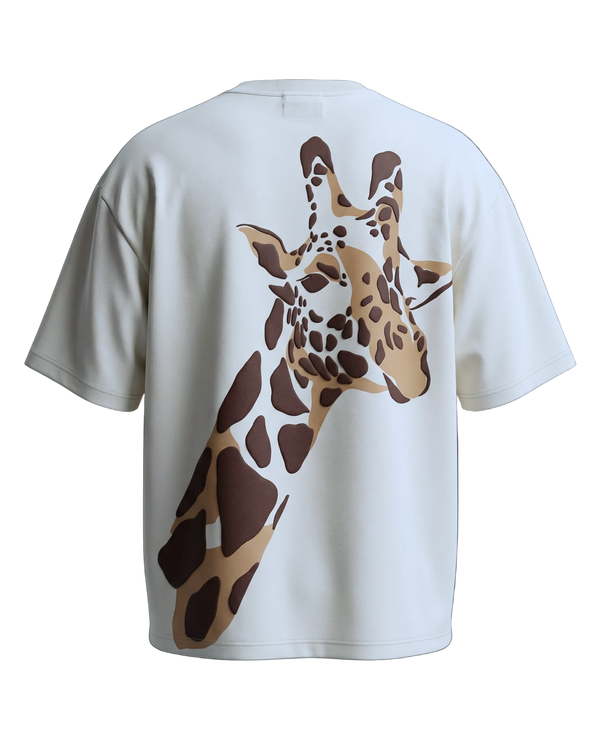 TALL FRIEND WHITE UNISEX OVERSIZED TSHIRT
