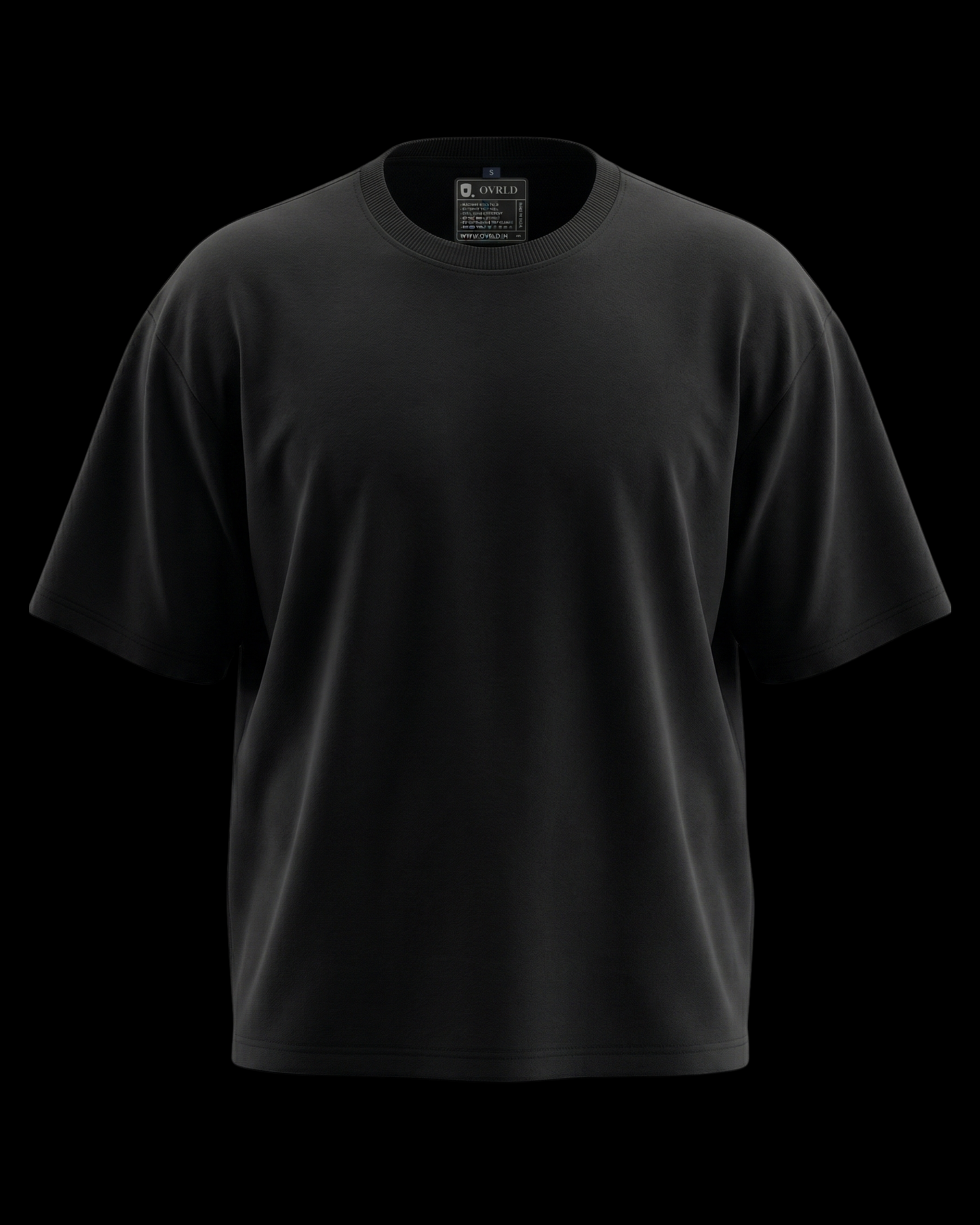 FALLEN SPINE BLACK UNISEX OVERSIZED TSHIRT