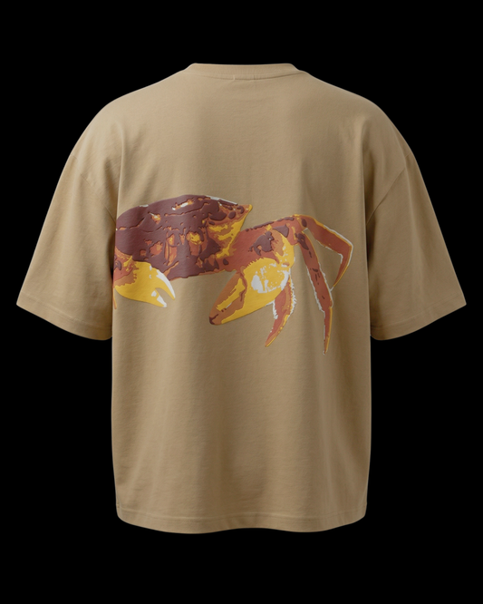 SALTWATER BEIGE UNISEX OVERSIZED TSHIRT