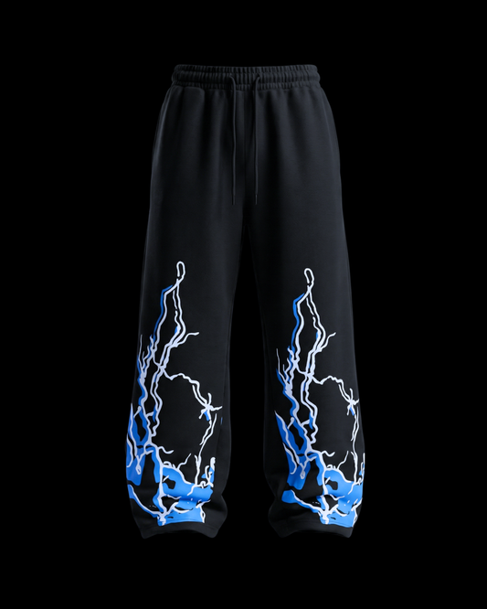 STORMLINE BLACK UNISEX BAGGY PANTS