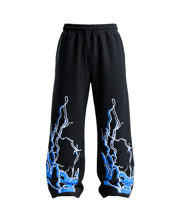 STORMLINE BLACK UNISEX BAGGY PANTS