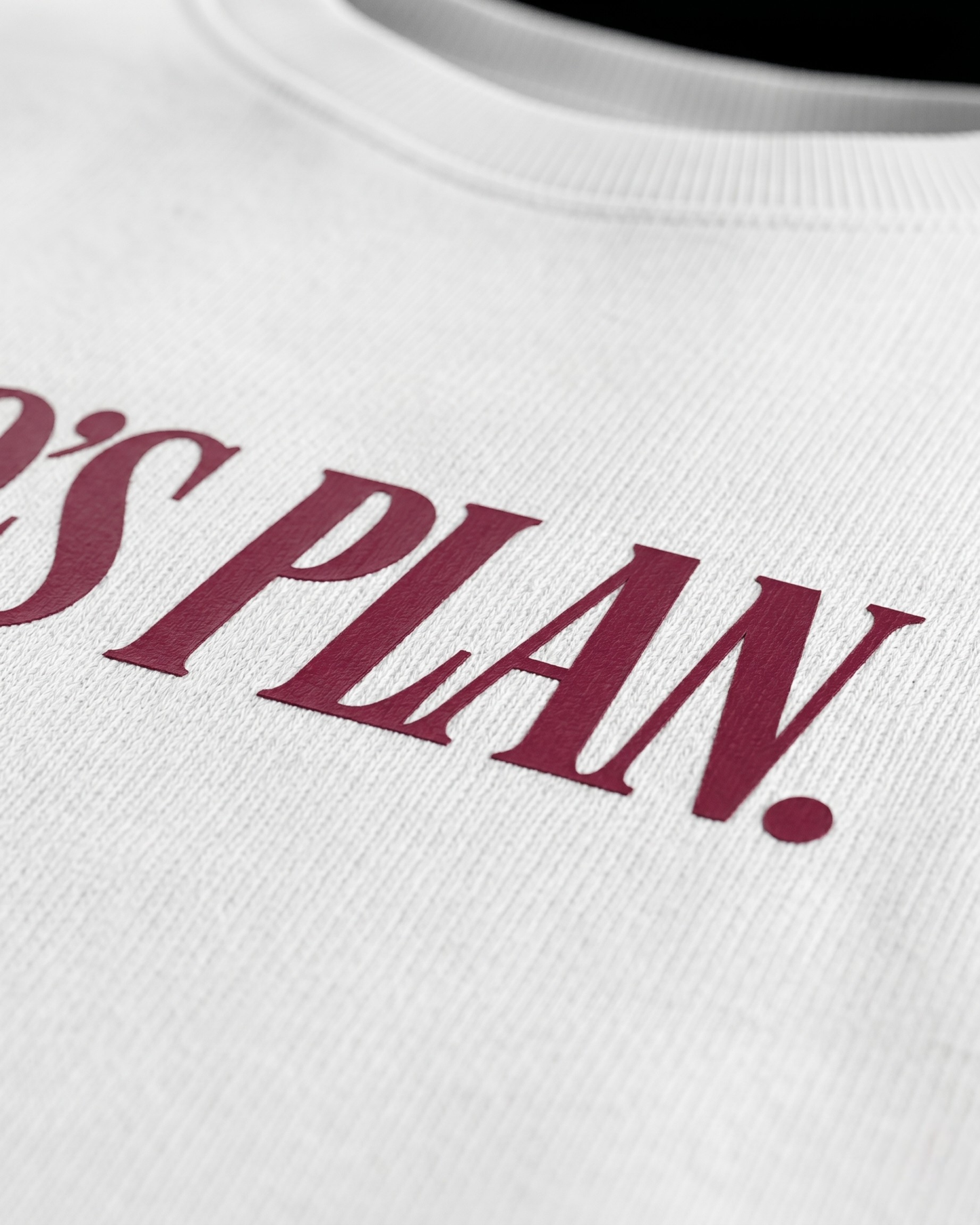 GOD'S PLAN WHITE UNISEX OVERSIZED TSHIRT