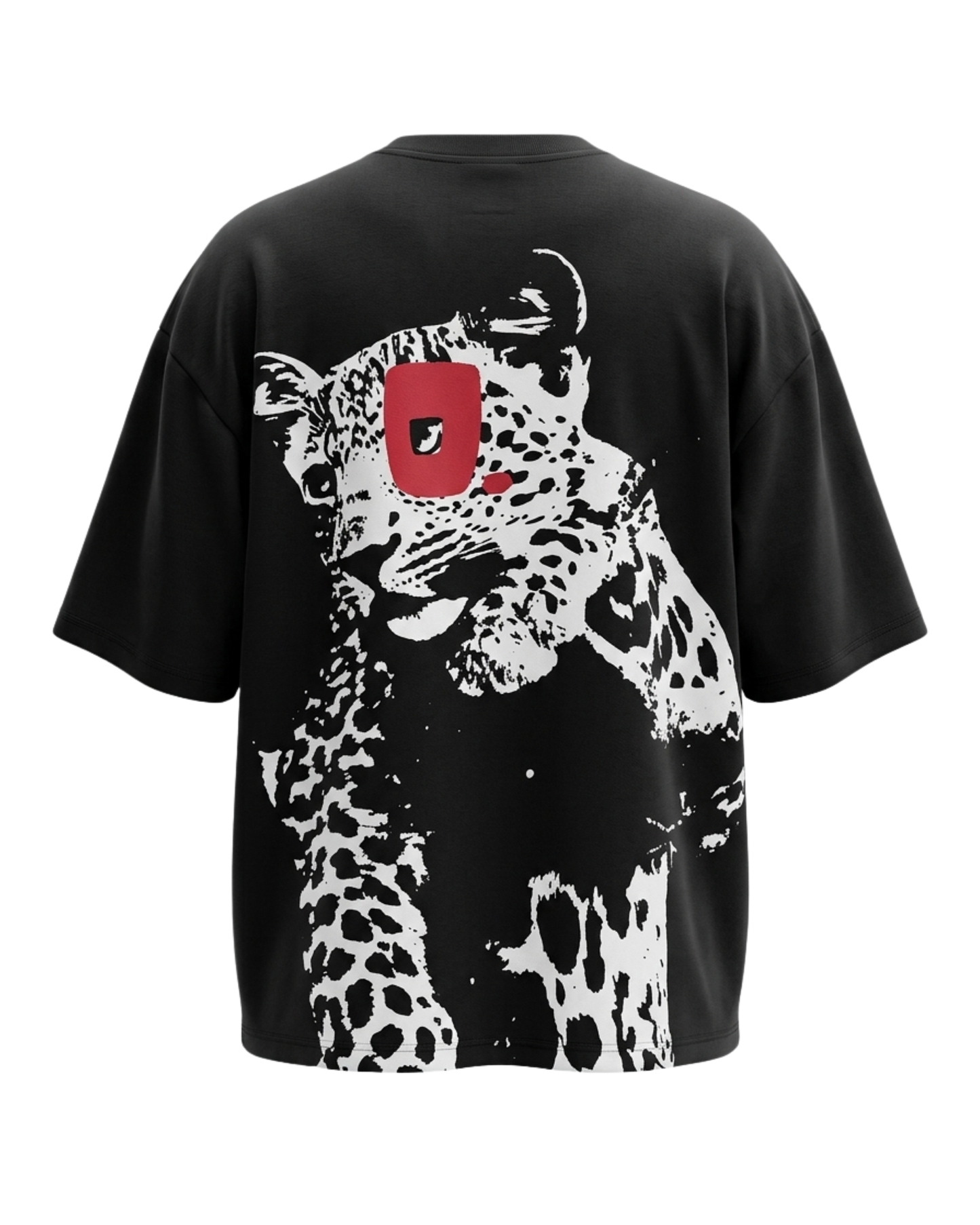 BIG CAT BLACK UNISEX OVERSIZED TSHIRT