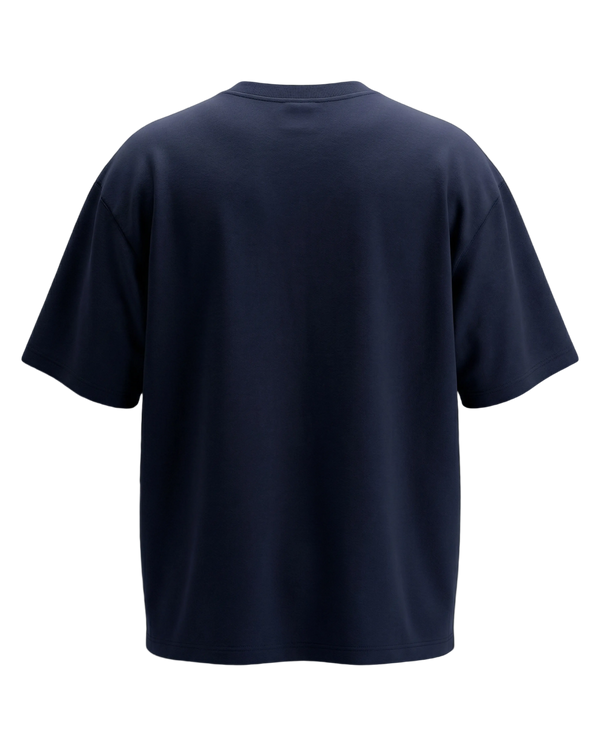 WILD BOND NAVY BLUE UNISEX OVERSIZED TSHIRT