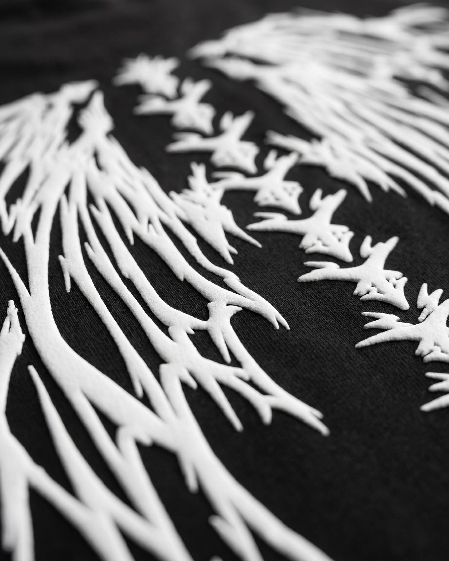 FALLEN SPINE BLACK UNISEX OVERSIZED TSHIRT
