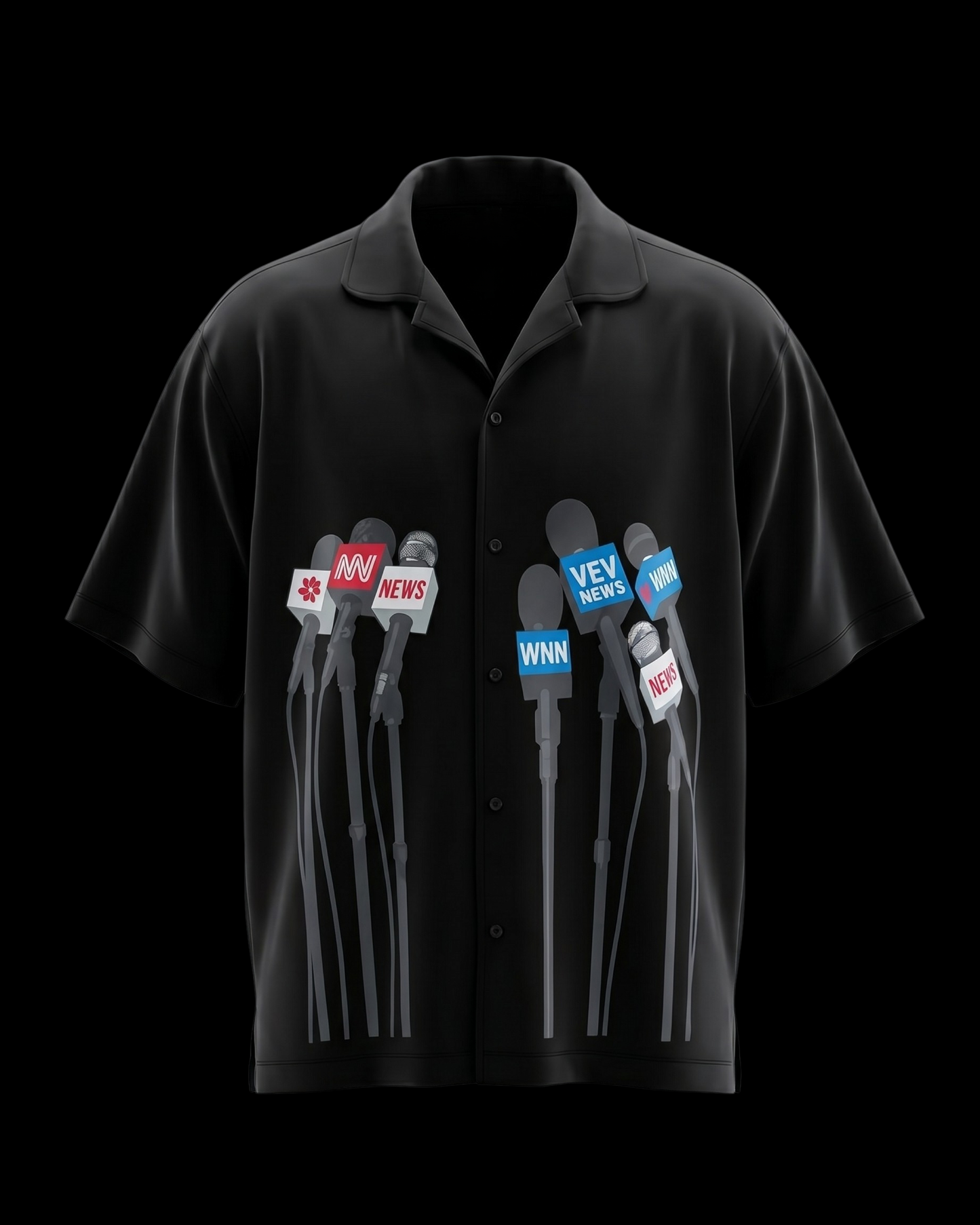 SPOTLIGHT BLACK RELAXED FIT SHIRT