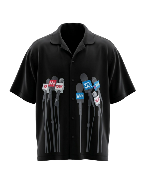 SPOTLIGHT BLACK RELAXED FIT SHIRT